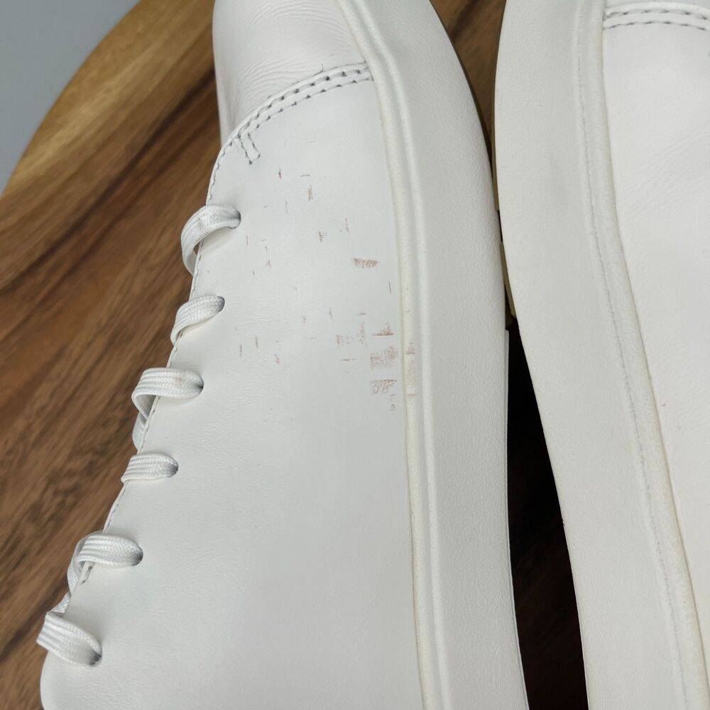 OluKai Laeahi Li'ili Shoes Mens Size 11 White Leather Casual Comfort Sneakers - Picture 2 of 10